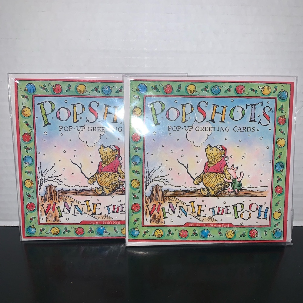 Winnie the Pooh Christmas 3D Pop-Up Greeting Cards